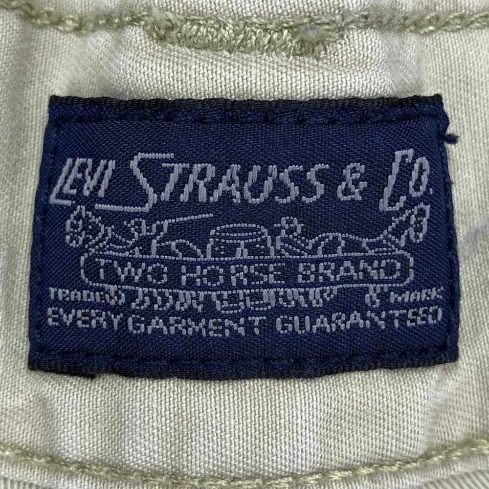 Vintage Levi's Cargo Shorts Mens 30‎ Khaki Baggy Y2K Skater Grunge Heavy Thick